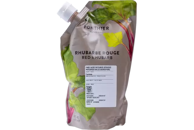 Fruitpuree rabarber 1kg stuk